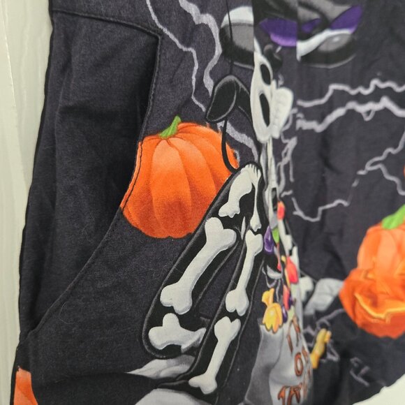 Disney Halloween Mickey, Minnie, Pluto Women's Scrub Top - Picture 3 of 3